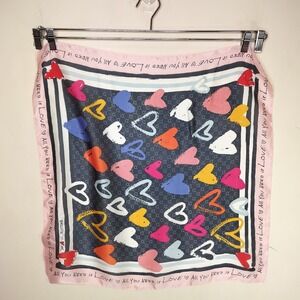 Brighton Color Of Love Scarf All You Need is Love Heart 24"